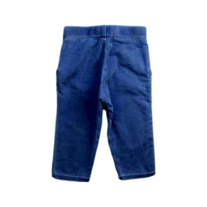 A Blue Jeggings from Chloe in size 6-12M for girl. (Back View)