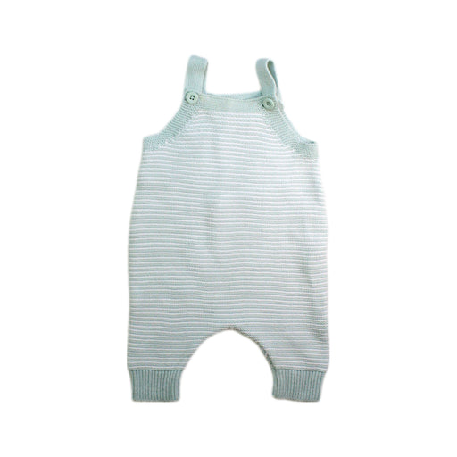 A Green Long Overalls from Seed in size Newborn for neutral. (Front View)