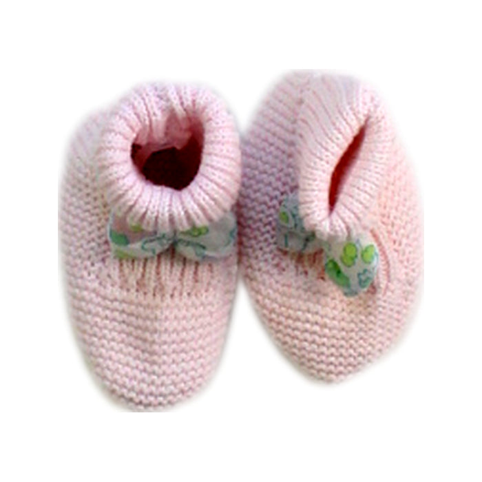 A Pink Booties from Jacadi in size 4T for girl. (Back View)