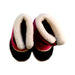 A Pink Winter Boots from Sorel in size 3T for girl. (Back View)
