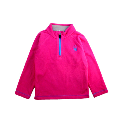 A Pink Long Sleeve Tops from Spyder in size 3T for girl. (Front View)