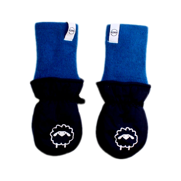 A Blue Gloves & Mittens from Kombi in size 0-3M for boy. (Front View)