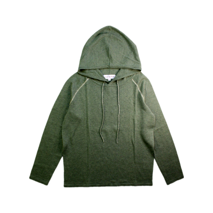 A Green Hooded Sweatshirts from Excuse My French in size 8Y for girl. (Front View)
