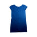 A Blue Short Sleeve Dresses from Excuse My French in size 6T for girl. (Front View)