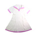 A White Short Sleeve Dresses from Seed in size 8Y for girl. (Front View)