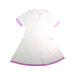 A White Short Sleeve Dresses from Seed in size 8Y for girl. (Back View)