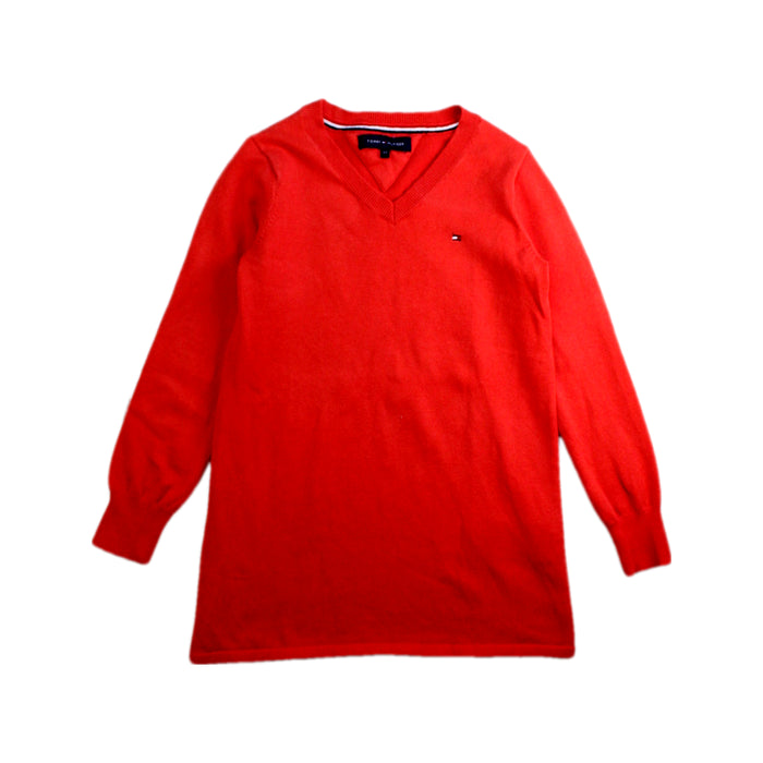 A Red Long Sleeve Tops from Tommy Hilfiger in size 4T for girl. (Front View)