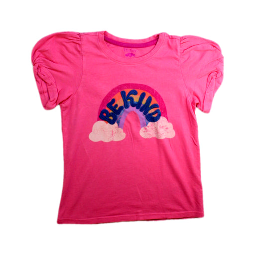 A Pink Short Sleeve T Shirts from Hatley in size 6T for girl. (Front View)