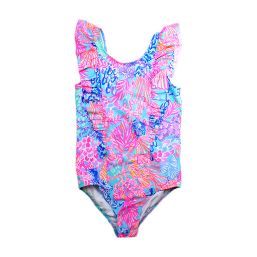 A Multicolour Swimsuits from Lilly Pulitzer in size 8Y for girl. (Front View)
