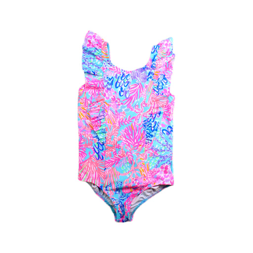 A Multicolour Swimsuits from Lilly Pulitzer in size 7Y for girl. (Front View)