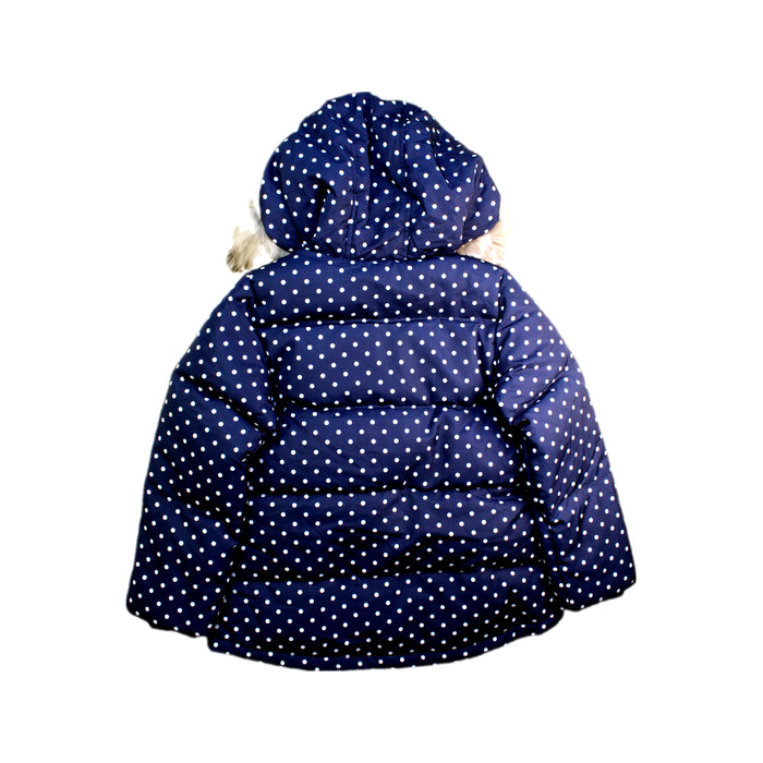 A Navy Puffer/Quilted Coats & Outerwear from Crewcuts in size 6T for girl. (Back View)
