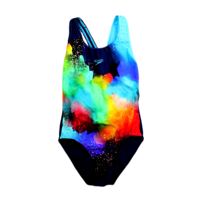 A Multicolour Swimsuits from Speedo in size 10Y for girl. (Front View)