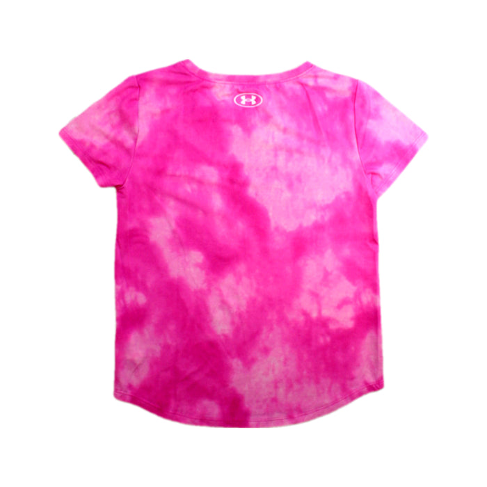 A Pink Short Sleeve T Shirts from Under Armour in size 6T for girl. (Back View)