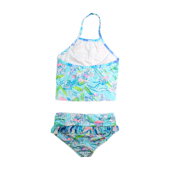 A Blue Bikinis from Lilly Pulitzer in size 5T for girl. (Back View)