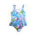 A Multicolour Swimsuits from Lilly Pulitzer in size 7Y for girl. (Back View)
