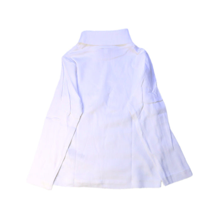 A White Long Sleeve Tops from Petit Bateau in size 4T for neutral. (Back View)