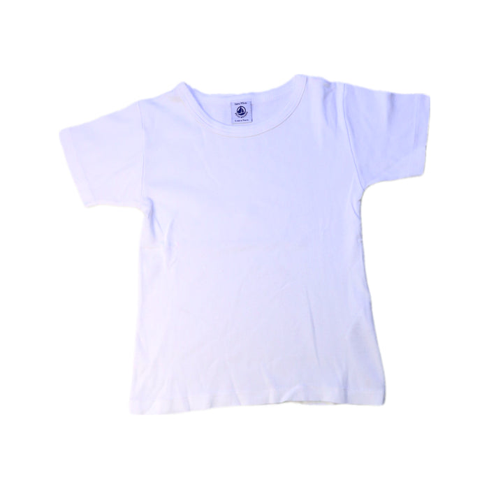 A White Short Sleeve T Shirts from Petit Bateau in size 3T for neutral. (Front View)