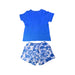 A Blue Shorts Sets from Petit Bateau in size 4T for boy. (Back View)