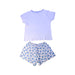A White Pyjama Sets from Petit Bateau in size 4T for boy. (Back View)