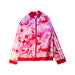 A Pink Lightweight Jackets from Adidas in size 9Y for girl. (Front View)