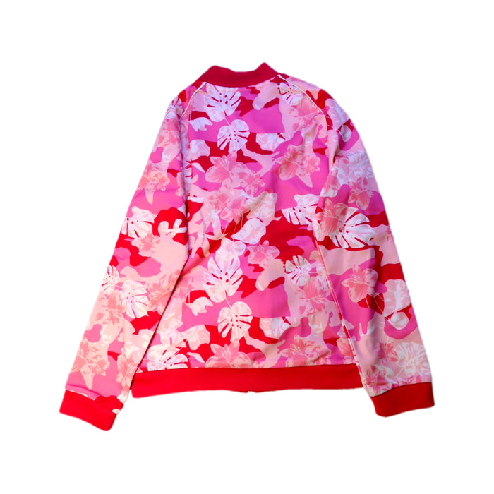 A Pink Lightweight Jackets from Adidas in size 9Y for girl. (Back View)
