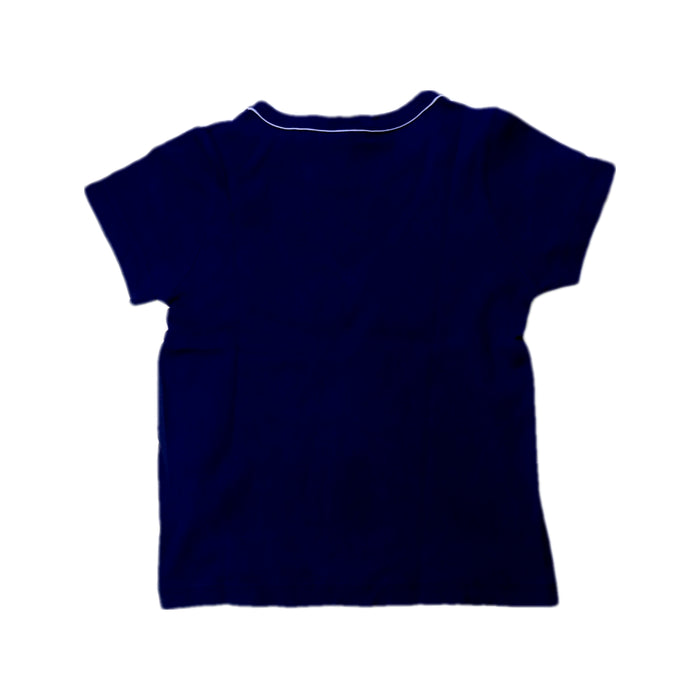 A Navy Short Sleeve T Shirts from Petit Bateau in size 4T for boy. (Back View)