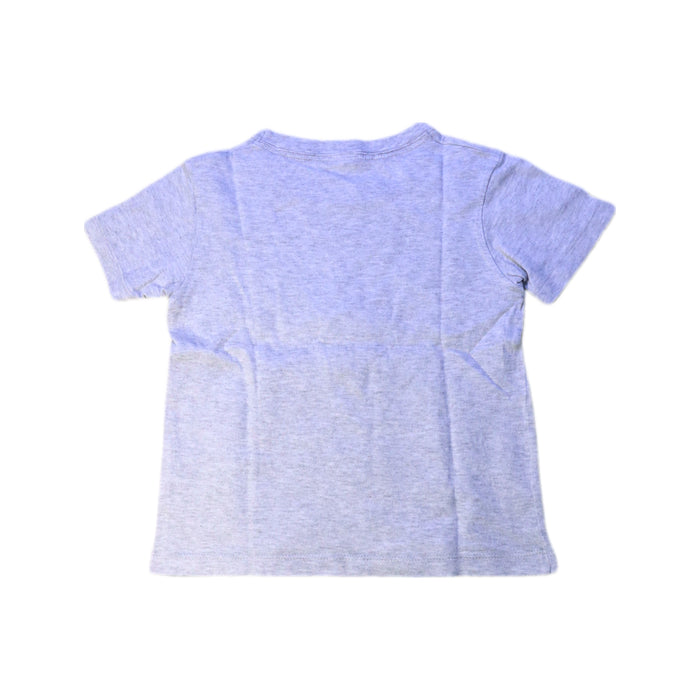 A Grey Short Sleeve T Shirts from Petit Bateau in size 5T for boy. (Back View)
