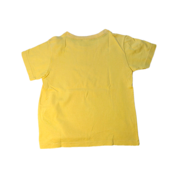 A Yellow Short Sleeve T Shirts from Petit Bateau in size 5T for boy. (Back View)