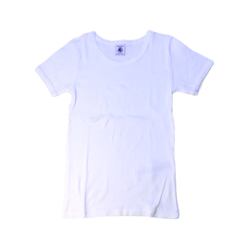 A White Short Sleeve T Shirts from Petit Bateau in size 8Y for boy. (Front View)