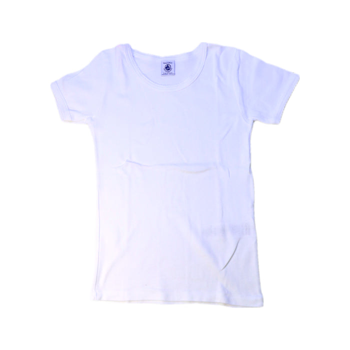 A White Short Sleeve T Shirts from Petit Bateau in size 8Y for boy. (Front View)