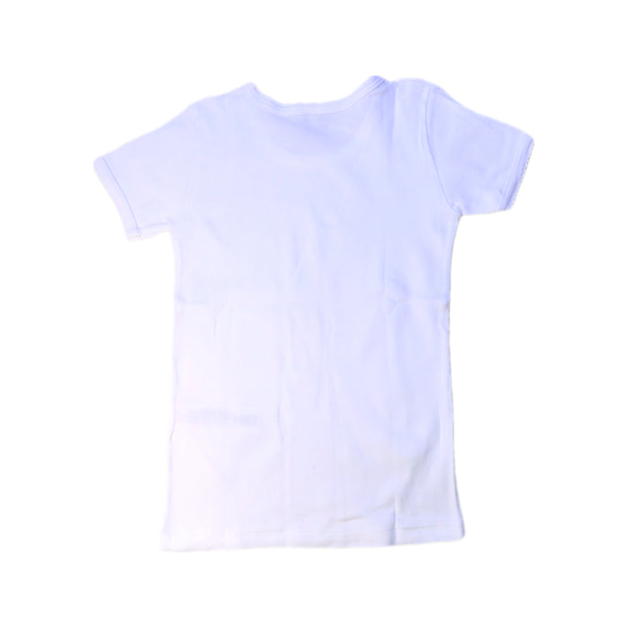 A White Short Sleeve T Shirts from Petit Bateau in size 8Y for boy. (Back View)