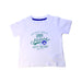 A White Short Sleeve T Shirts from Petit Bateau in size 3T for boy. (Front View)