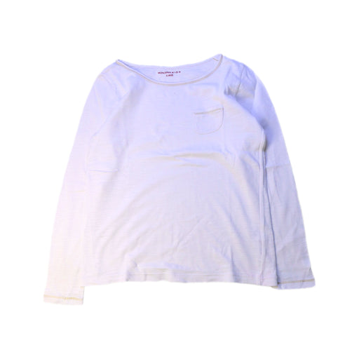 A White Long Sleeve Tops from Monoprix in size 6T for boy. (Front View)