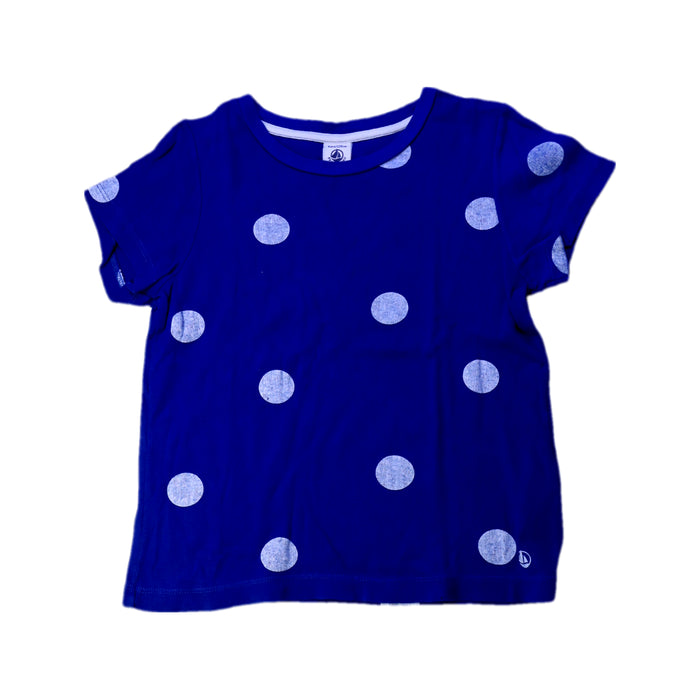 A Blue Short Sleeve T Shirts from Petit Bateau in size 8Y for neutral. (Front View)