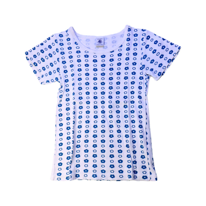 A White Short Sleeve T Shirts from Petit Bateau in size 8Y for girl. (Front View)