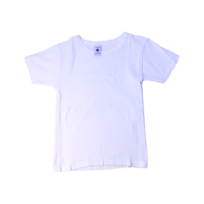 A White Short Sleeve T Shirts from Petit Bateau in size 4T for neutral. (Front View)
