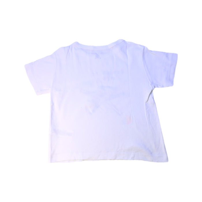 A White Short Sleeve T Shirts from Petit Bateau in size 3T for boy. (Back View)