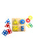 A Blue Wooden Toys from Plan Toys in size 2T for neutral. (Back View)