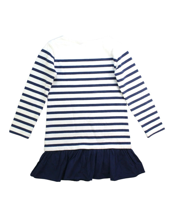 A White Long Sleeve Dresses from Polo Ralph Lauren in size 5T for girl. (Back View)