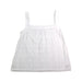 A White Sleeveless Tops from Excuse My French in size 10Y for girl. (Front View)