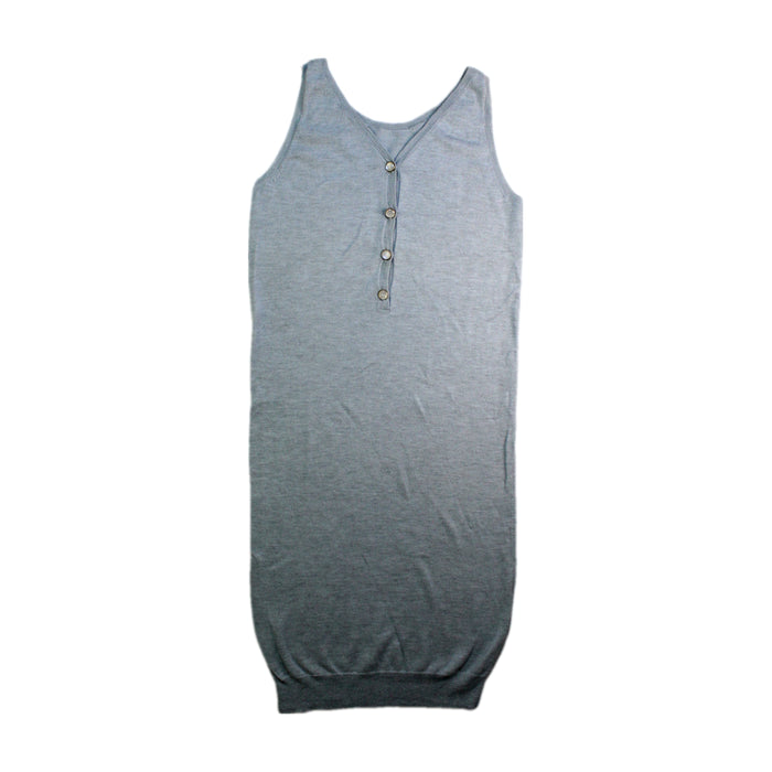 A Grey Sleeveless Dresses from Excuse My French in size 8Y for girl. (Back View)