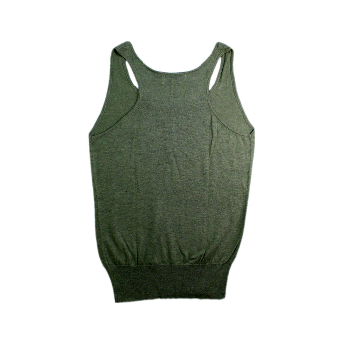 A Green Sleeveless Tops from Excuse My French in size 10Y for girl. (Back View)