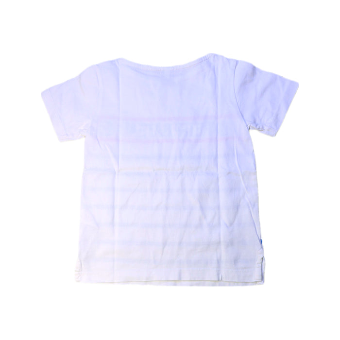 A White Short Sleeve T Shirts from Petit Bateau in size 5T for neutral. (Back View)