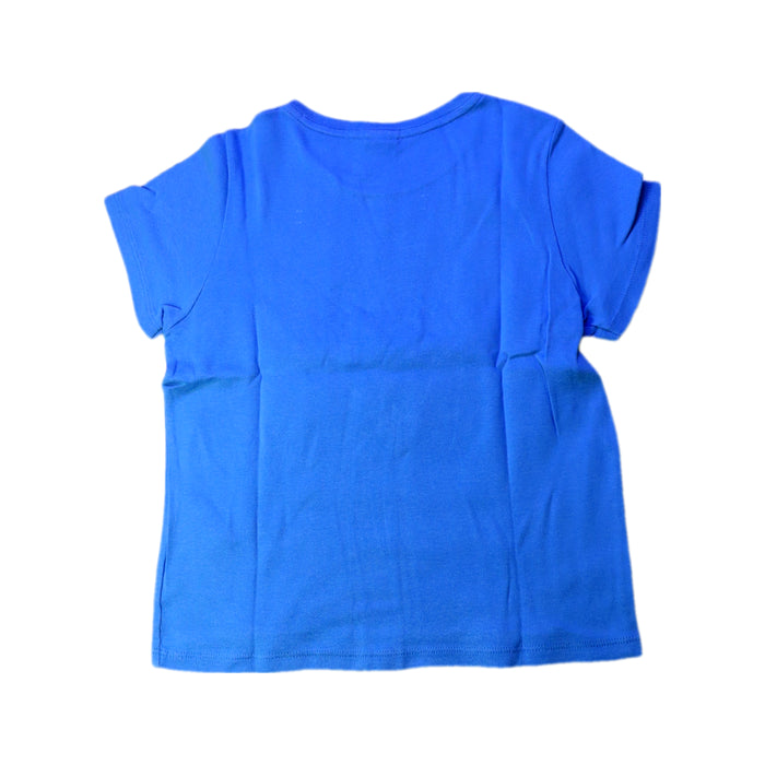 A Blue Short Sleeve T Shirts from Petit Bateau in size 8Y for girl. (Back View)
