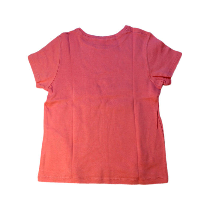 A Orange Short Sleeve T Shirts from Petit Bateau in size 8Y for girl. (Back View)