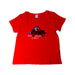 A Red Short Sleeve T Shirts from Petit Bateau in size 8Y for girl. (Front View)