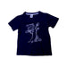 A Navy Short Sleeve T Shirts from Petit Bateau in size 5T for neutral. (Front View)