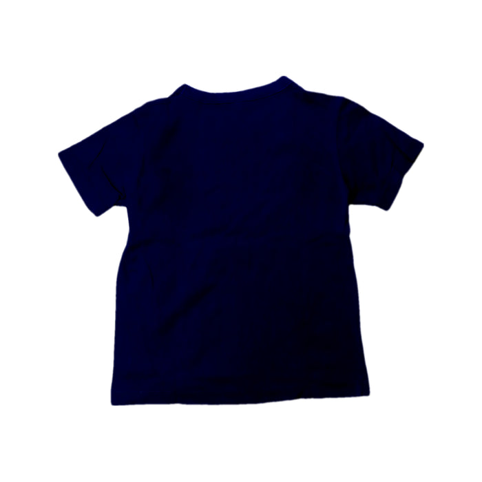 A Navy Short Sleeve T Shirts from Petit Bateau in size 5T for neutral. (Back View)
