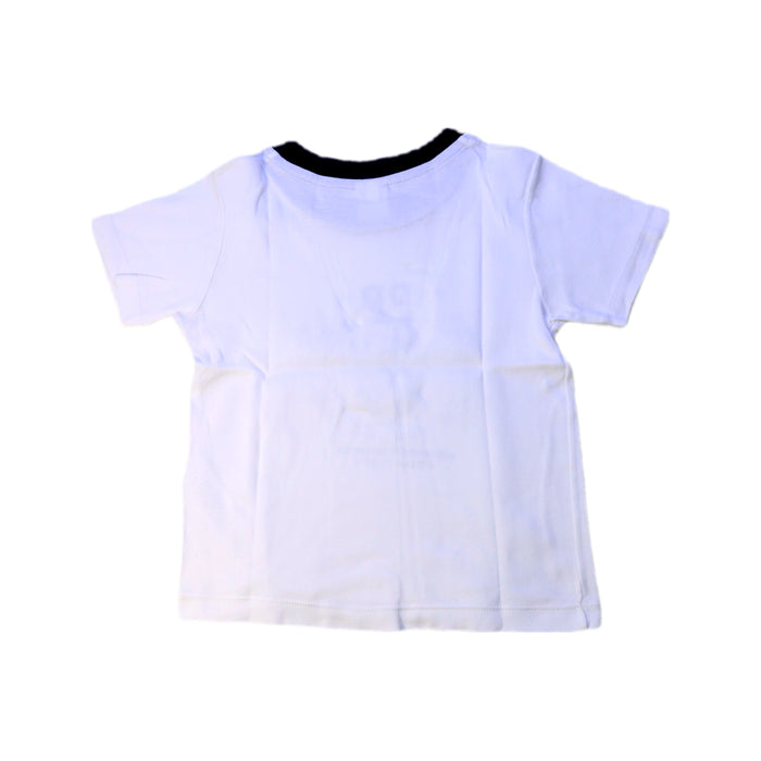 A White Short Sleeve T Shirts from Petit Bateau in size 4T for boy. (Back View)
