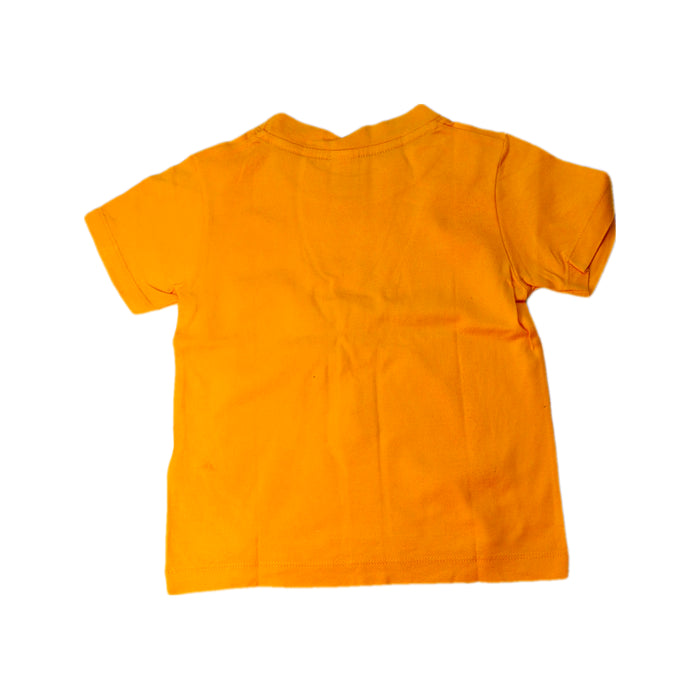 A Orange Short Sleeve T Shirts from Petit Bateau in size 4T for boy. (Back View)